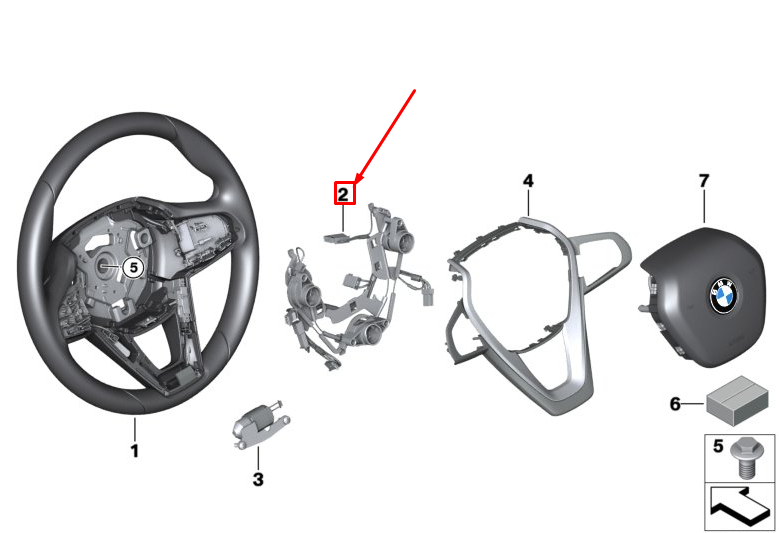 new bmw x3 g01 steering wheel connecting line 32306884318 original