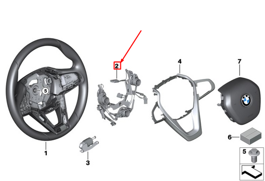 new bmw x3 g01 steering wheel connecting line 32306884318 original