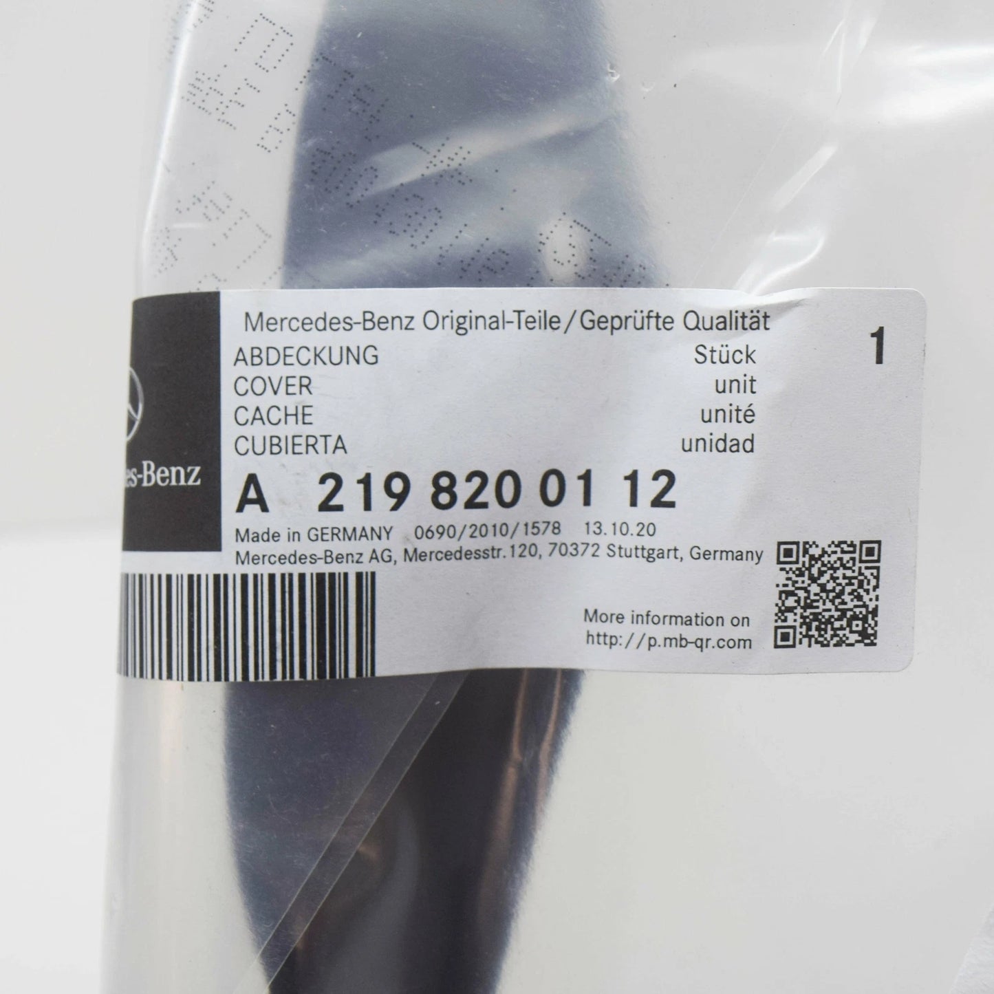 NEW MERCEDES-BENZ CLS C219 HEADLIGHT SEAL LEFT FRONT A2198200112 ORIGINAL