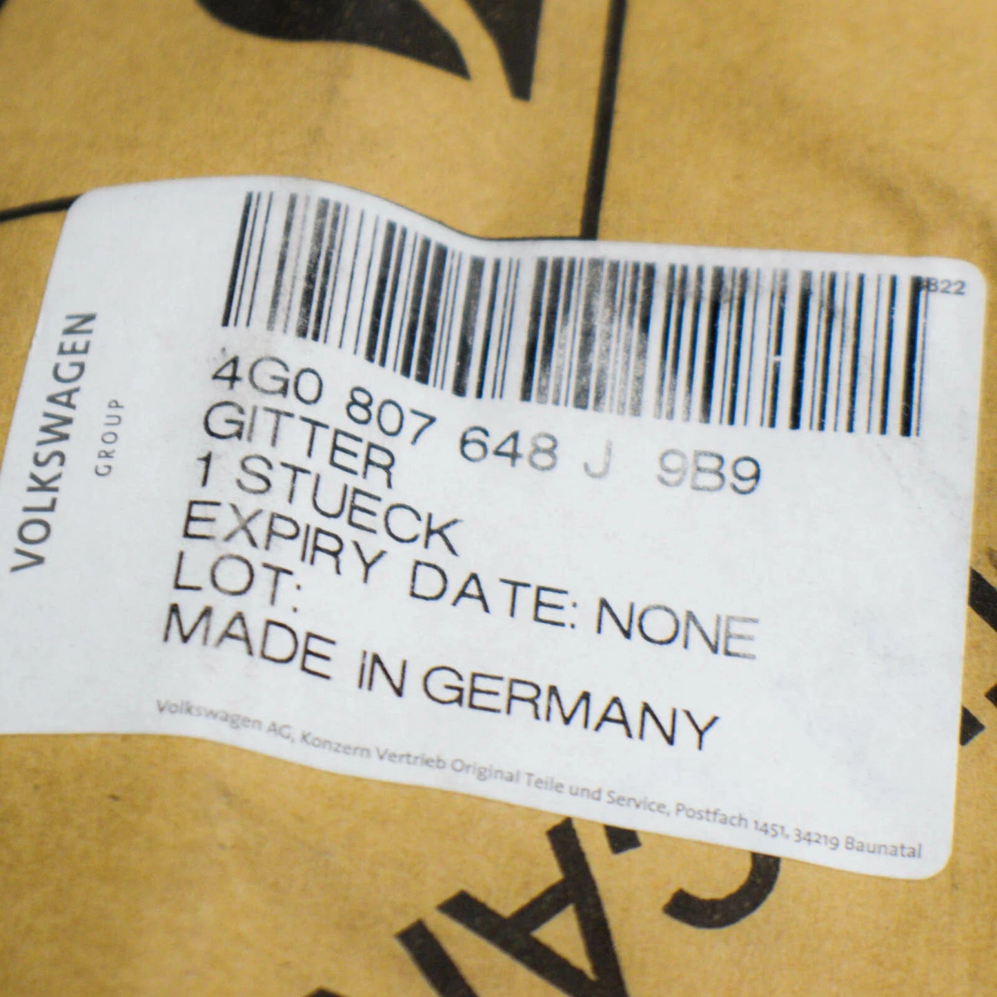 NEW AUDI A6 C7 FRONT RIGHT BUMPER AIR GUIDE GRILLE S-LINE 4G0807648J9B9