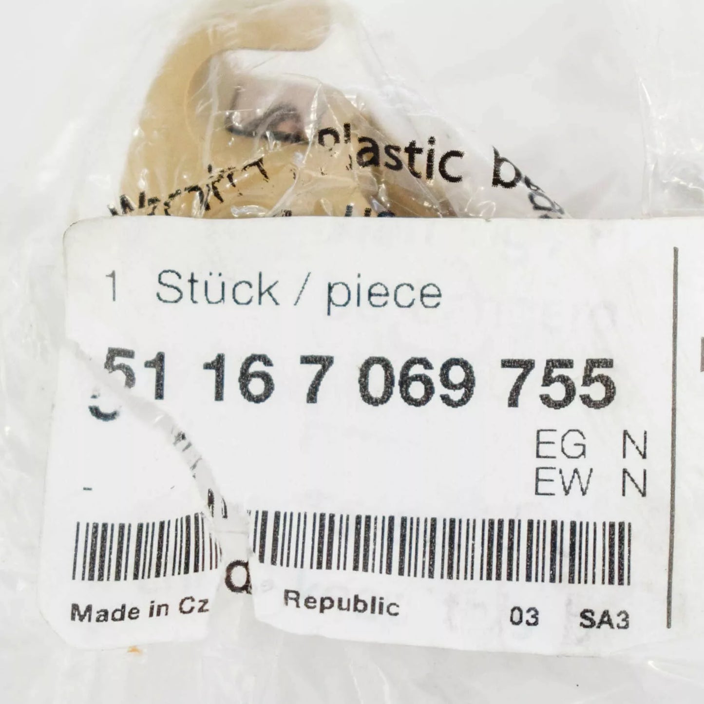 NEW BMW 5 E60 SUN VISOR HOLDER BRACKET 51167069755 7069755 2007 ORIGINAL