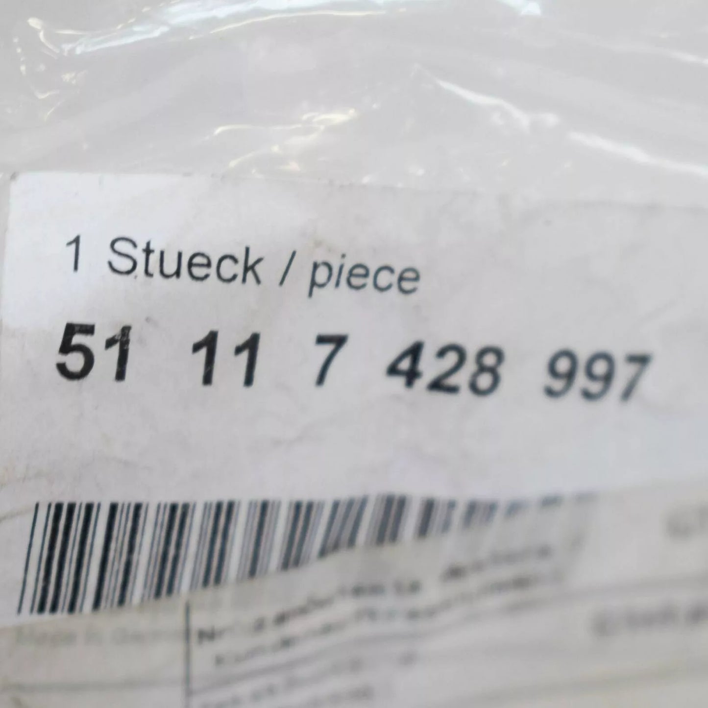 NEW BMW X2 F39 FRONT LEFT BUMPER INSERT GUIDE 51117428997 7428997 ORIGINAL