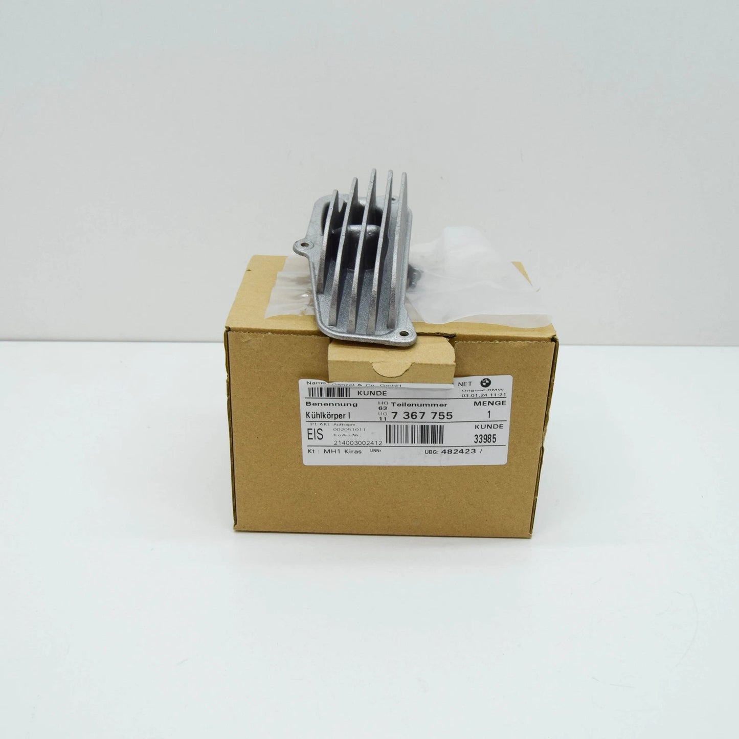 NEW BMW I8 FRONT LEFT HEAT SINK 7367755 63117367755 2016 ORIGINAL