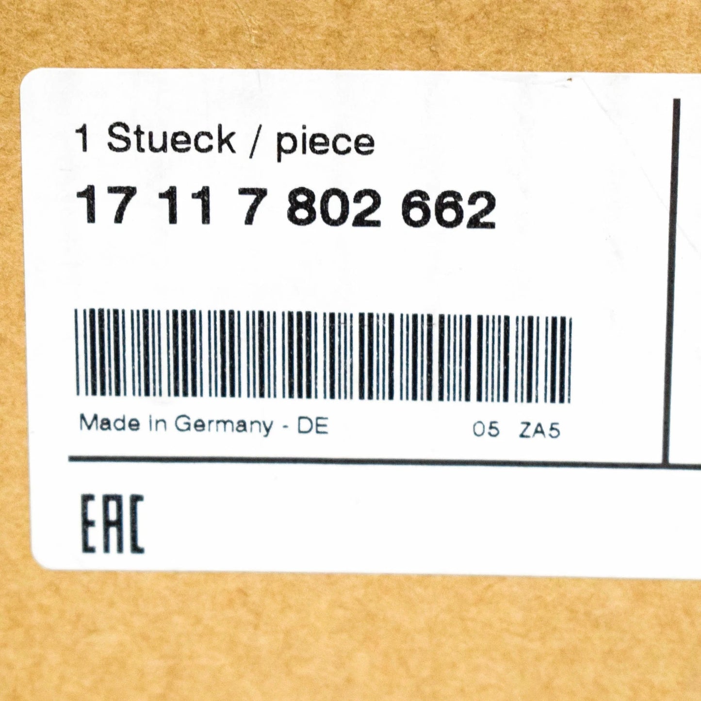 NEW BMW 5 GRAN TURISMO F07 RIGHT AUXILIARY RADIATOR 17117802662 7802662 ORIGINAL