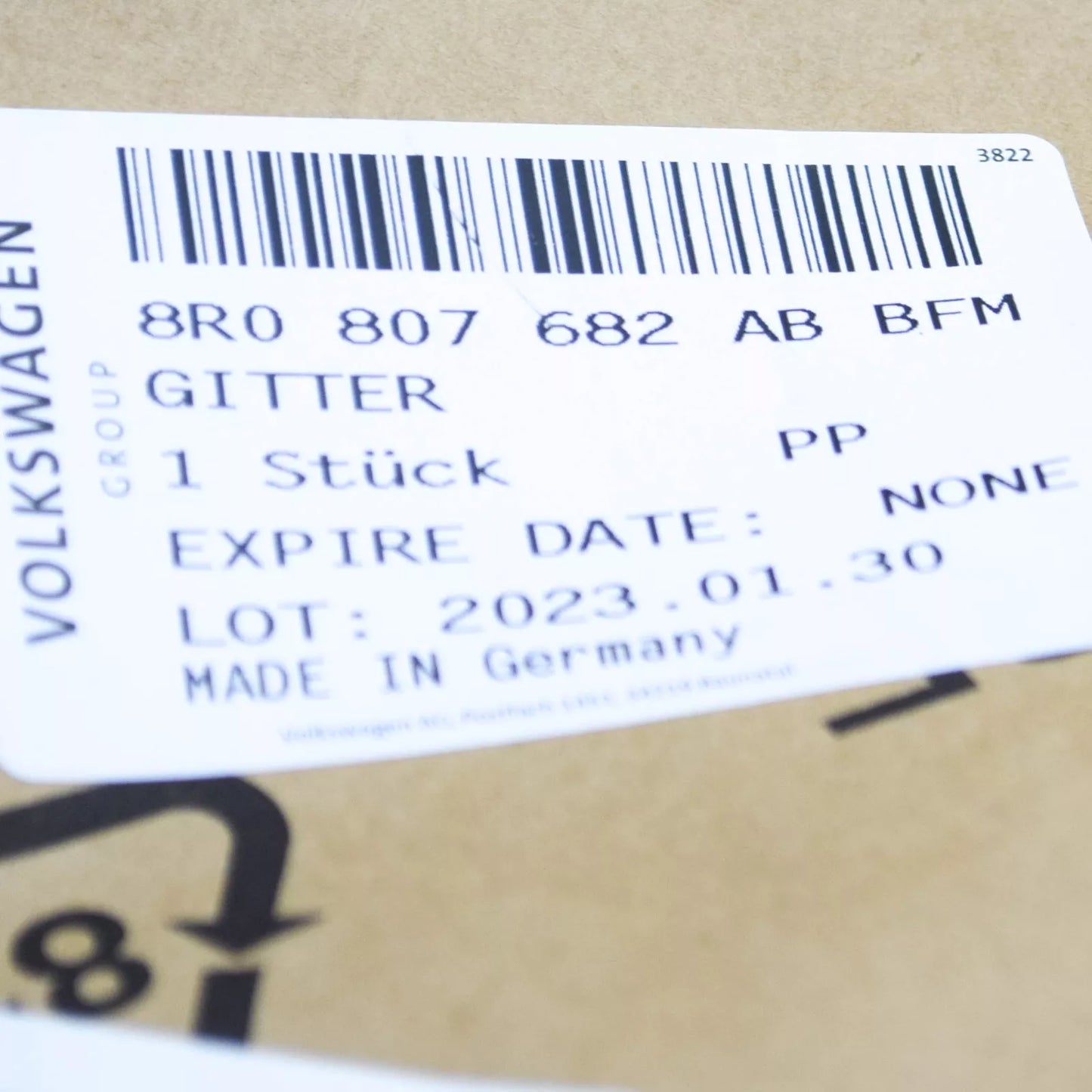 NEW AUDI Q5 8R FRONT RIGHT GRILL 8R0807682ABBFM 8R0807682AB BFM ORIGINAL