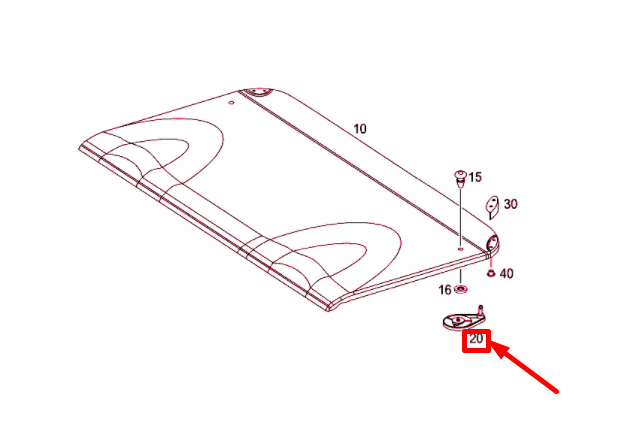 NEW MERCEDES-BENZ C COUPE CL203 HAT TRAY CONNECTING DRUM A20369000959B51