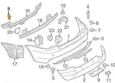 NEW BMW 1 E82 REAR M SPORT BUMPER TOW HOOK EYE COVER 51127892601 2010 ORIGINAL