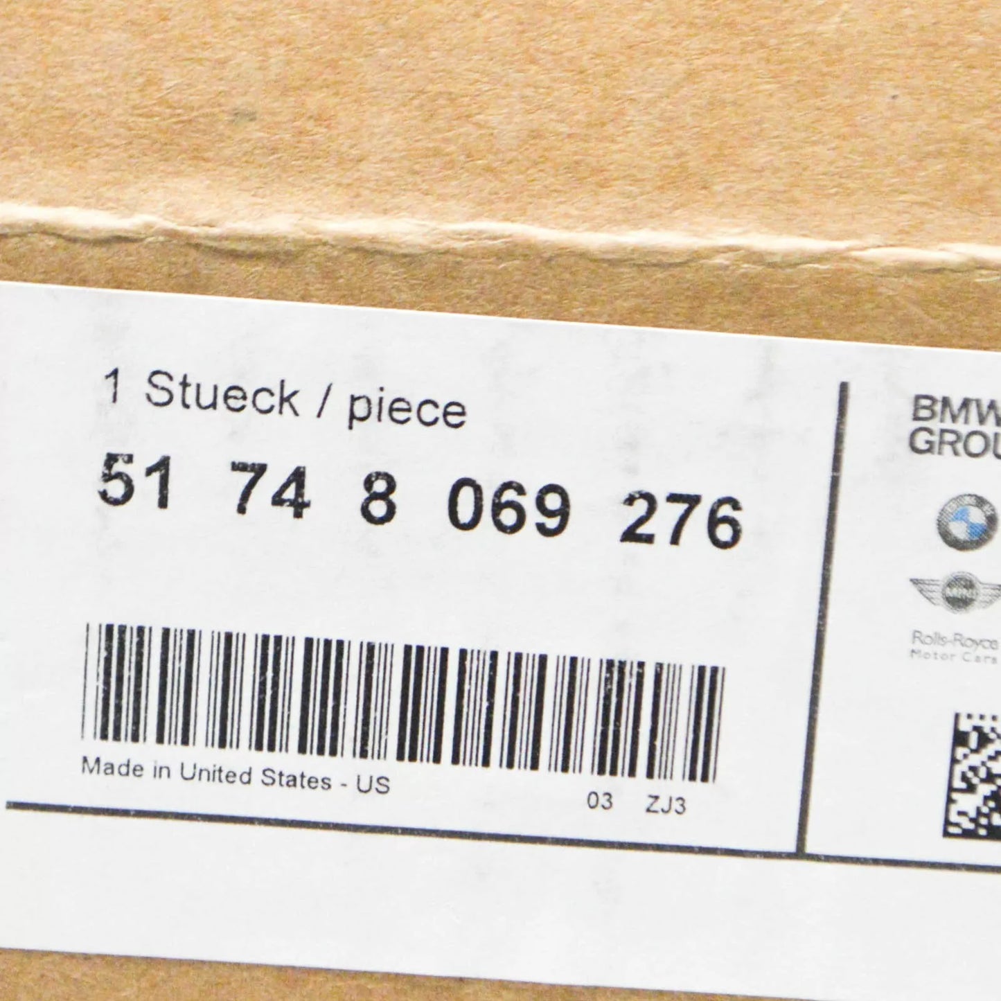 NEW BMW X5 G05 M RIGHT RADIATOR AIR INTAKE DUCT 51748069276 ORIGINAL