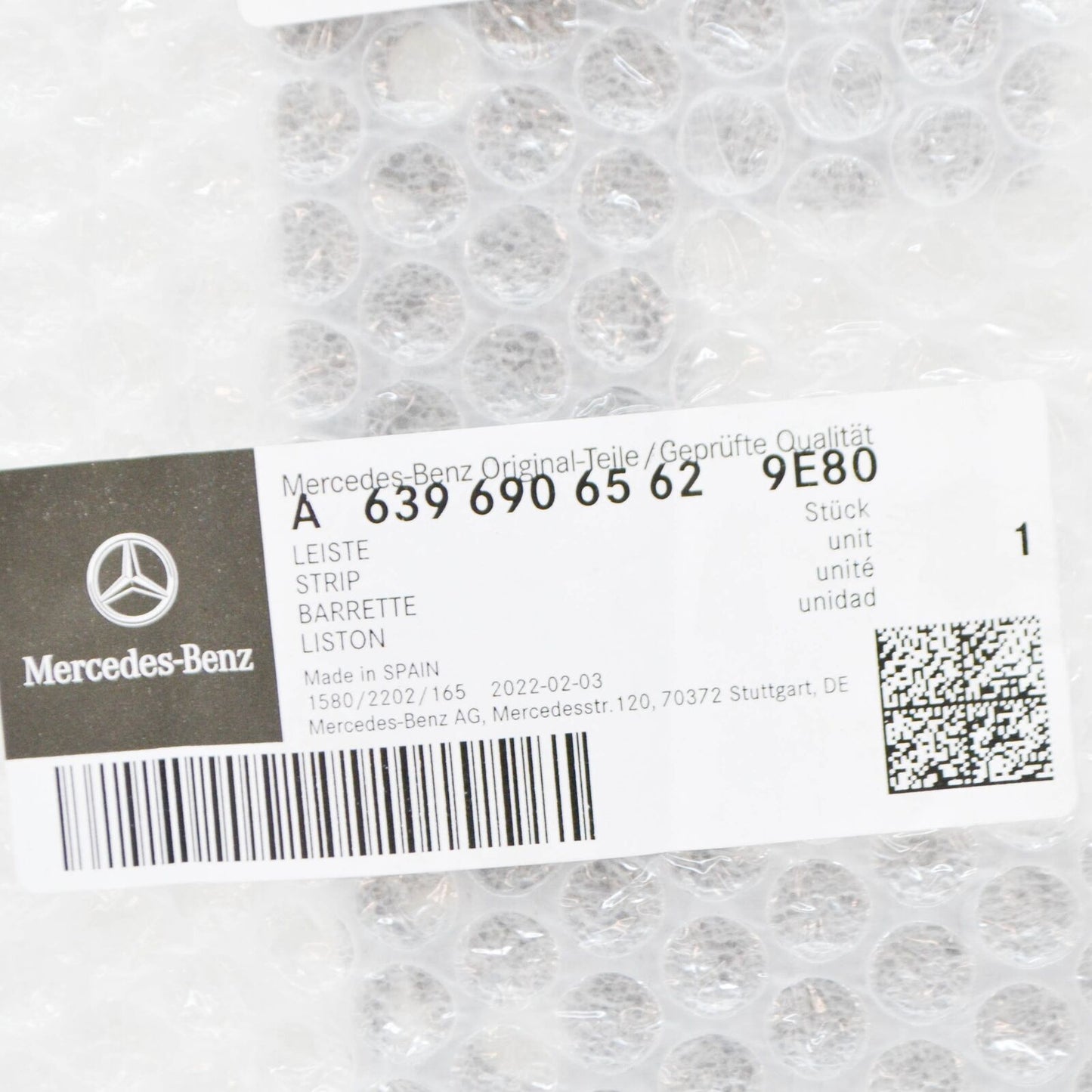 NEW MB VITO W639 ROOF FRONT RIGHT GARNISH MOULDING A63969065629E80 ORIGINAL