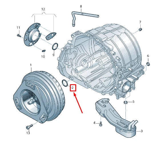 NEW AUDI A6 AVANT C6 TRANSMISSION OIL PUMP SEAL 09E321243 ORIGINAL