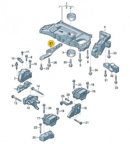 NEW AUDI A3 8P ENGINE GEARBOX MOUNT 1K0199855BB