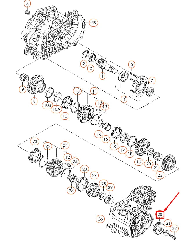 NEW AUDI A1 8X 5-SPEED GEAR 02A311361Q ORIGINAL