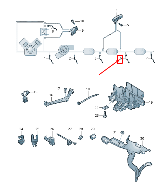 new audi a8 4n nox sensor 4n0907807d original
