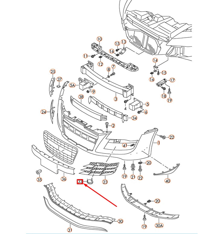 NEW AUDI R8 42 FRONT BUMPER RIGHT COVER 42080775201C