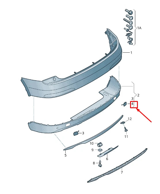 NEW AUDI Q3 8U REAR RIGHT BUMPER COVER TOWING EYE 8U0807442DGRU