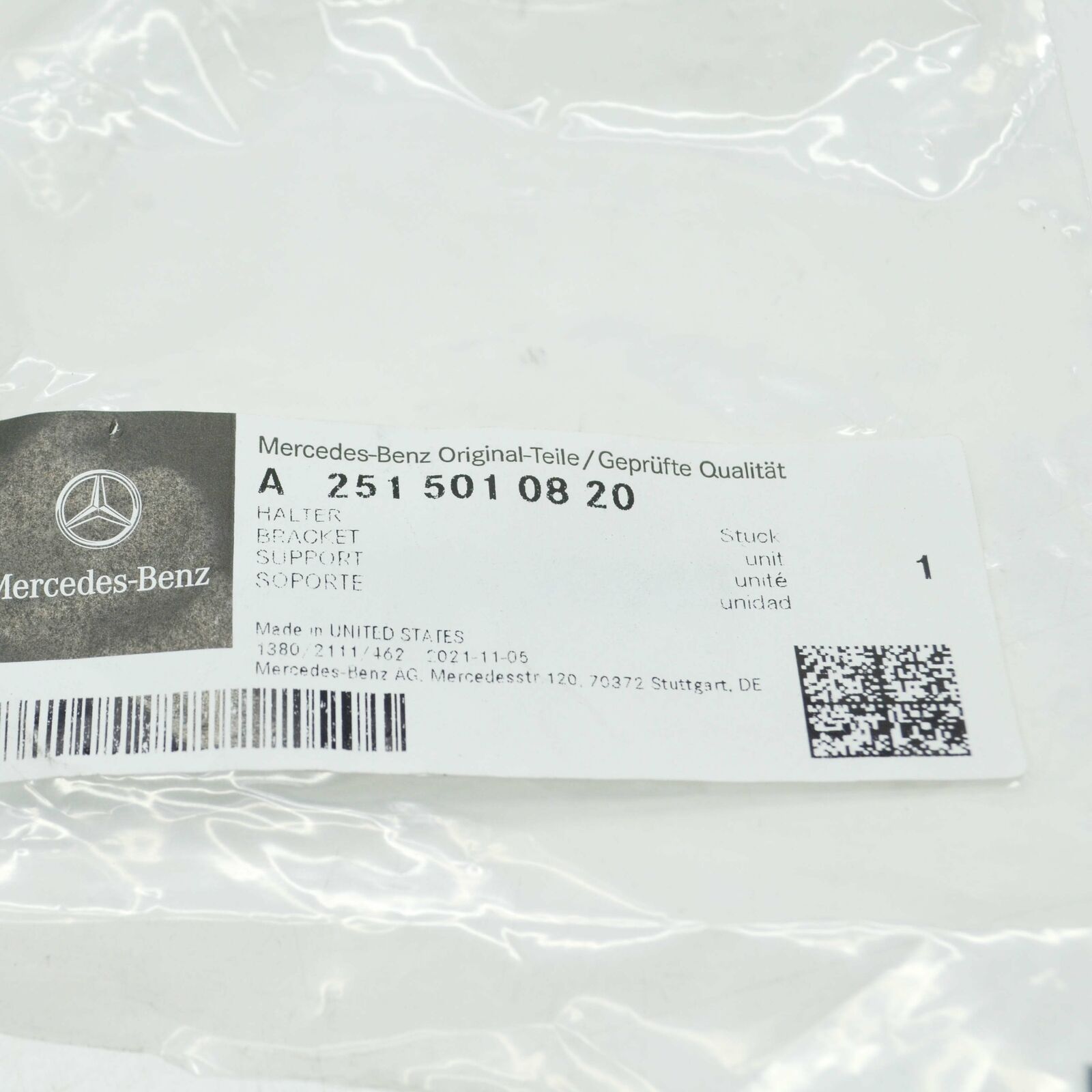 NEW MERCEDES-BENZ R W251 AUXILIARY PUMP CLAMP A2515010820 ORIGINAL