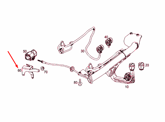 NEW MERCEDES-BENZ CLA COUPE C117 HITCHING MECHANISM CONSOLE A2463100258 ORIGINAL