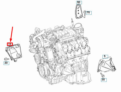 NEW MERCEDES-BENZ C W204 ENGINE RIGHT SIDE MOUNT A2722231504