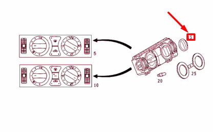 NEW MERCEDES-BENZ SLK R170 HEATER CONTROL KNOB A2108200292 ORIGINAL