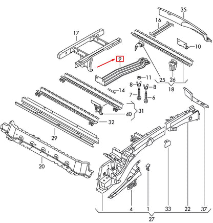 NEW VOLKSWAGEN CADDY MK3 SPARE WHEEL BRACKET 2K0801903