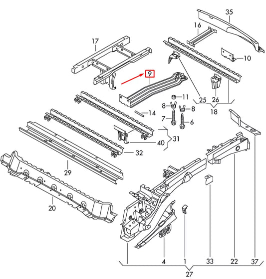 NEW VOLKSWAGEN CADDY MK3 SPARE WHEEL BRACKET 2K0801903