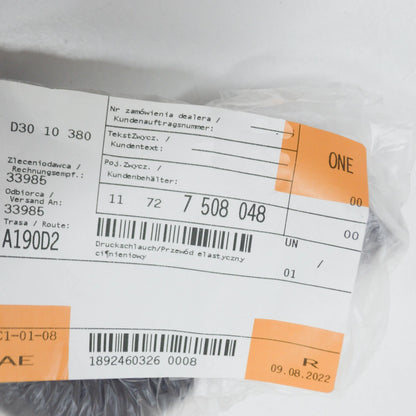 NEW BMW Z4 E85 SECONDARY AIR INJECTION HOSE 11727508048 7508048 ORIGINAL