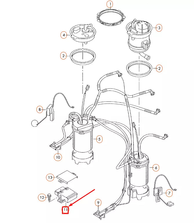 NEW AUDI Q7 4L FUEL PUMP CONTROL UNIT 4F1906093C ORIGINAL