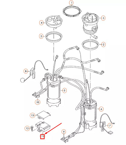 NEW AUDI Q7 4L FUEL PUMP CONTROL UNIT 4F1906093C ORIGINAL