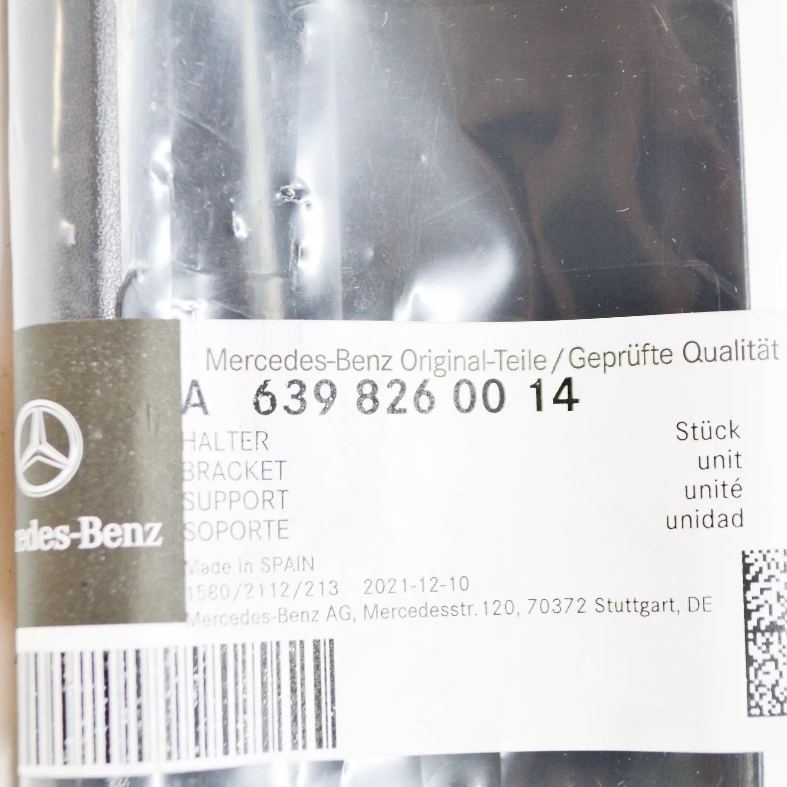 NEW MERCEDES-BENZ VITO W639 ADDITIONAL STOP LIGHT BRACKET A6398260014 ORIGINAL