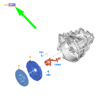 new ford kuga mk3 cx482 clutch repair kit jx61-7540-cf 2342048 original