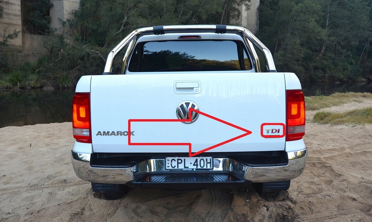 VW AMAROK CRAFTER REAR BOOT LID BADGE "TDI" INSCRIPTION EMBLEM NEW