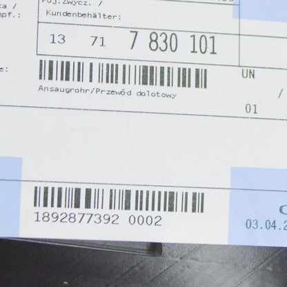 NEW BMW 3 CABRIO E46 REAR ENGINE AIR INTAKE HOSE 13717830101 7830101 ORIGINAL