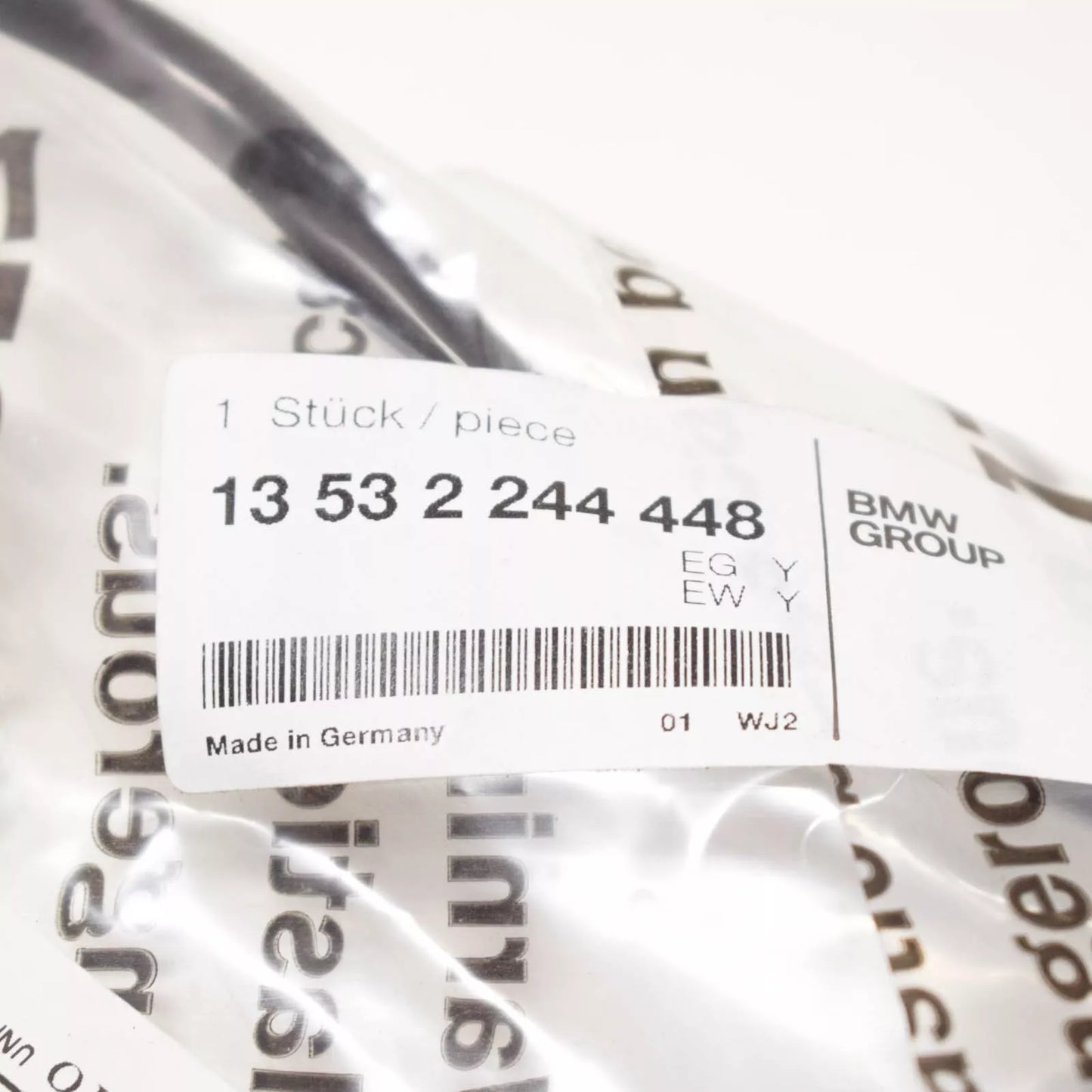 NEW BMW 3 E36 DIESEL FUEL FILTER FEED PIPE LINE 13532244448 2244448 ORIGINAL