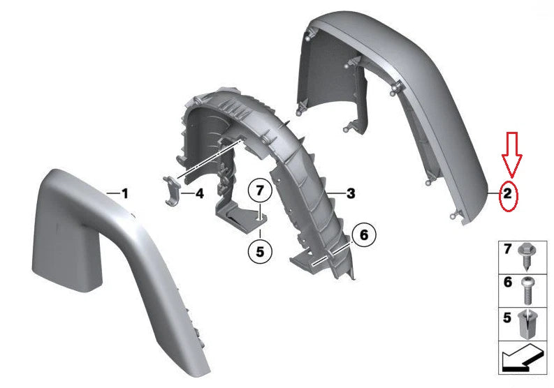 NEW BMW Z4 E89 REAR LEFT WIND DEFLECTOR ROLL BAR HOOP TRIM COVER 51437270487