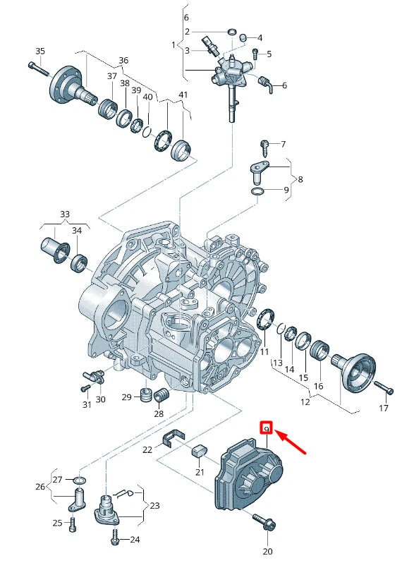 NEW VOLKSWAGEN T-ROC A11 GEARBOX COVER 02S301211K