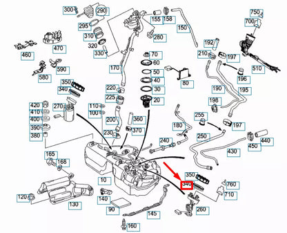NEW MERCEDES-BENZ C W203 FUEL SENDER SEAL A211471057964 ORIGINAL