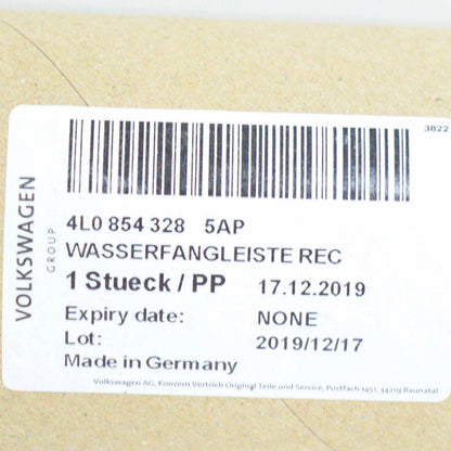 NEW AUDI Q7 4L WINDSHIELD RIGHT WATER DEFLECTOR MOLDING 4L08543285AP