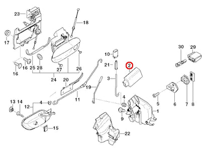 NEW BMW 5 E39 CENTRAL LOCKING DOOR LOCK ACTUATOR 67118352165 8352165 ORIGINAL
