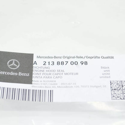 NEW MERCEDES-BENZ E W213 ENGINE BONNET HOOD RUBBER SEAL A2138870098