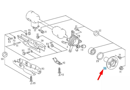 NEW MERCEDES-BENZ CL C215 AMG REAR WHEEL HUB FLANGE A1403500346 ORIGINAL