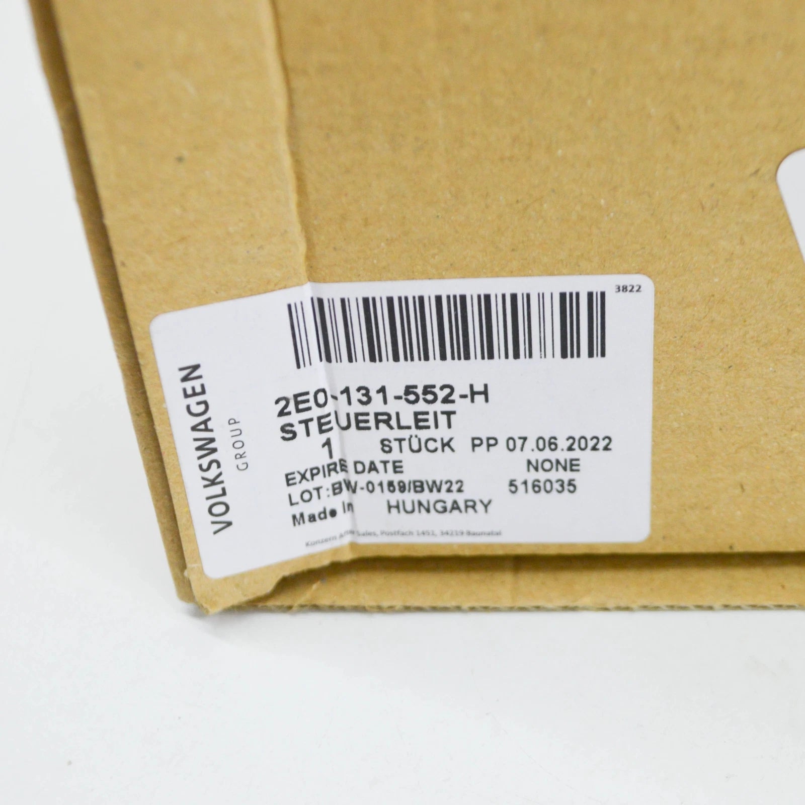 NEW VOLKSWAGEN CRAFTER 2F MK1 EXHAUST PIPE CONTROL LINE 2E0131552H ORIGINAL