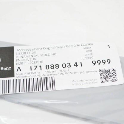 NEW MB SLK R171 AMG FRONT BUMPER LEFT ORNAMENTAL MOLDING A17188803419999