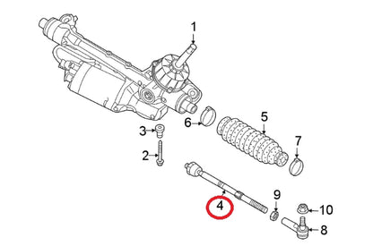 NEW VOLKSWAGEN ID.4 E21 STEERING TIE ROD END TRACK ROD 1EA423810C ORIGINAL