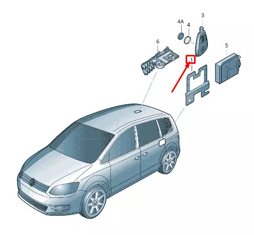 NEW VW SHARAN 7N AERIAL FILTER BRACKET 5M0971502A