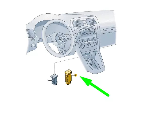 NEW VOLKSWAGEN POLO MK5 6R USB SOCKET WITH COVER 6C0035726C ORIGINAL