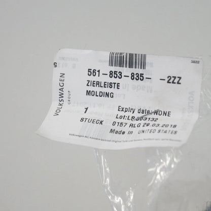 NEW VOLKSWAGEN PASSAT B8 REAR BUMPER CENTER CHROME STRIP 5618538352ZZ ORIGINAL