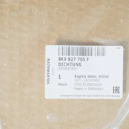 NEW AUDI A4 AVANT B8 REAR LID FLAP SEAL 8K9827705F