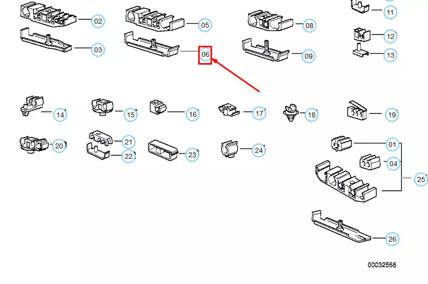 NEW BMW 3 E36 FUEL LINE BRACKET 16121181912 ORIGINAL