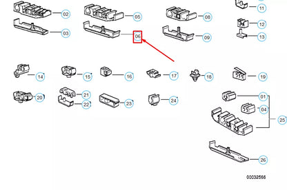 NEW BMW 3 E36 FUEL LINE BRACKET 16121181912 ORIGINAL