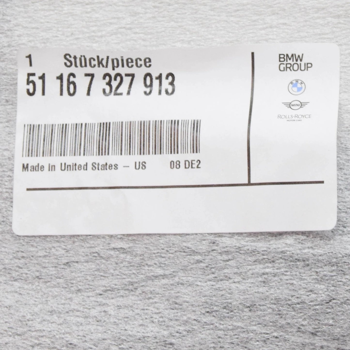 NEW BMW X3 F25 FRONT LEFT DOOR MIRROR COVER SUPPORT RING 51167327913 ORIGINAL